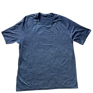 Lululemon Metal Vent Tech T Shirt Men's 2XL Blue Short‎ Sleeve Workout EXCELLENT
